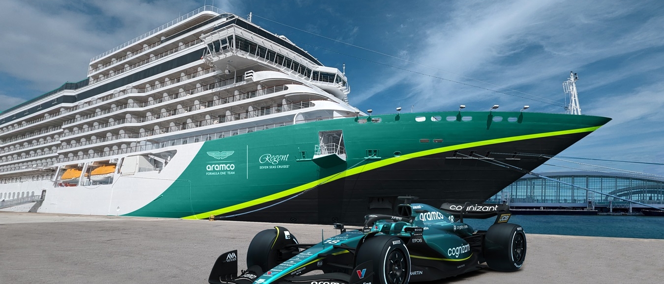Regent Seven Seas Cruises gaat samenwerken met Aston Martin Aramco Formula One Team