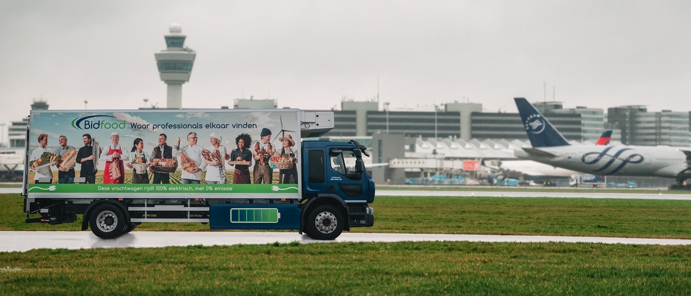 HMSHOST Nederland gebruikt alleen nog maar elektrische vrachtwagens
