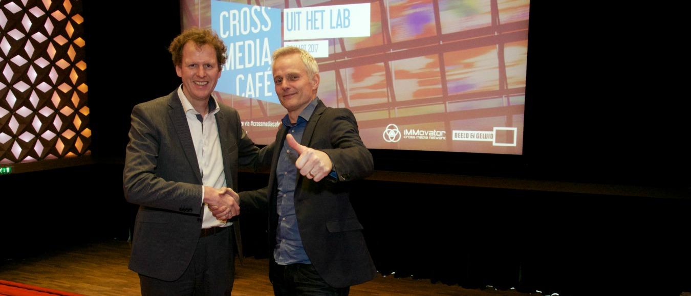 Freek van 't Ooster (iMMovator) en John Leek (Beeld en Geluid)