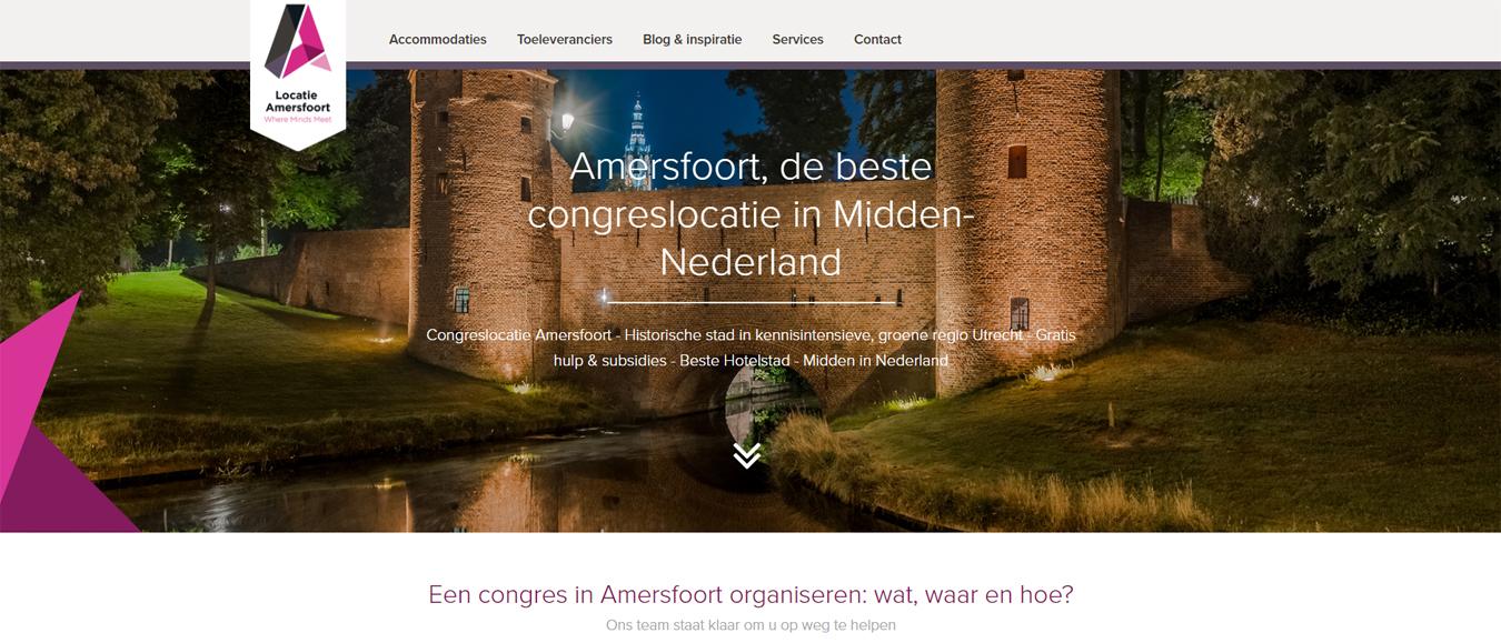 Nieuwe website Locatie Amersfoort gericht op congresorganisatoren