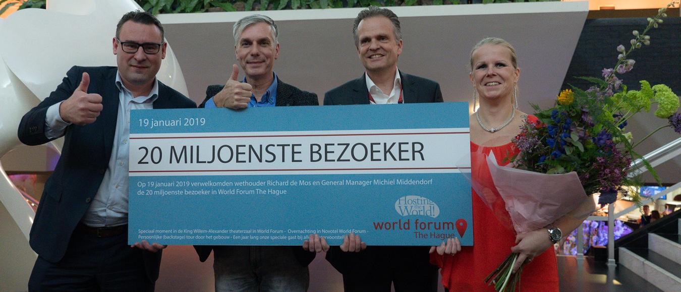 World Forum The Hague ontvangt 20 miljoenste bezoeker
