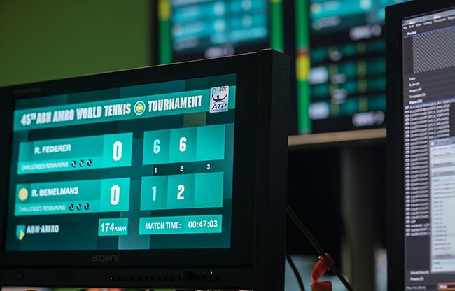 Faber Audiovisuals zet hoog in tijdens ABN Amro Tennistoernooi