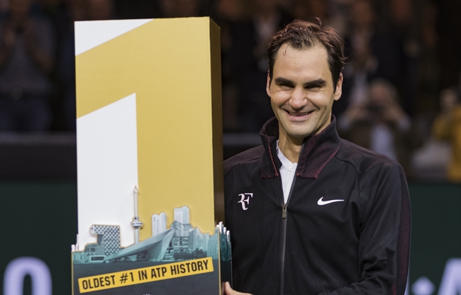 Federer schrijft geschiedenis in Rotterdam Ahoy