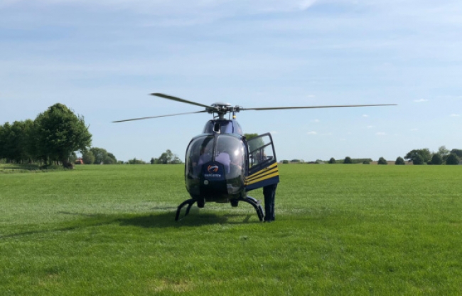 Helikoptervlucht boven het unieke Limburgse landschap