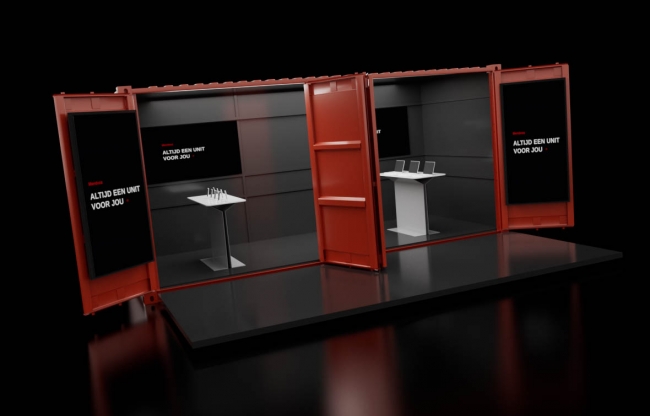 Expo stand, beurs container 