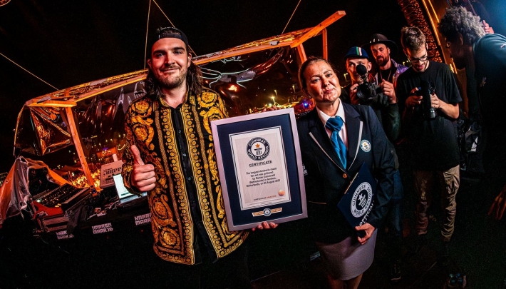 Reinier Zonneveld vestigt nieuw Guinness World Record tijdens eigen festival