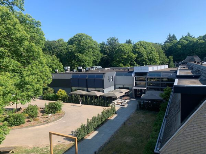 Het Paviljoen gebouw heeft 8 vergaderzalen, de congreszaal met capaciteit tot 500 mensen, 110 hotelkamers en het restaurant samen met de bar. 