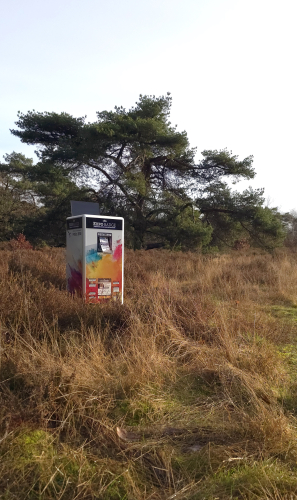Badge kiosk op de Veluwe 2