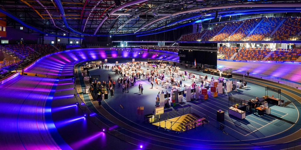 Omnisport Apeldoorn -  Wieler- en Atletiekhal tijdens congres