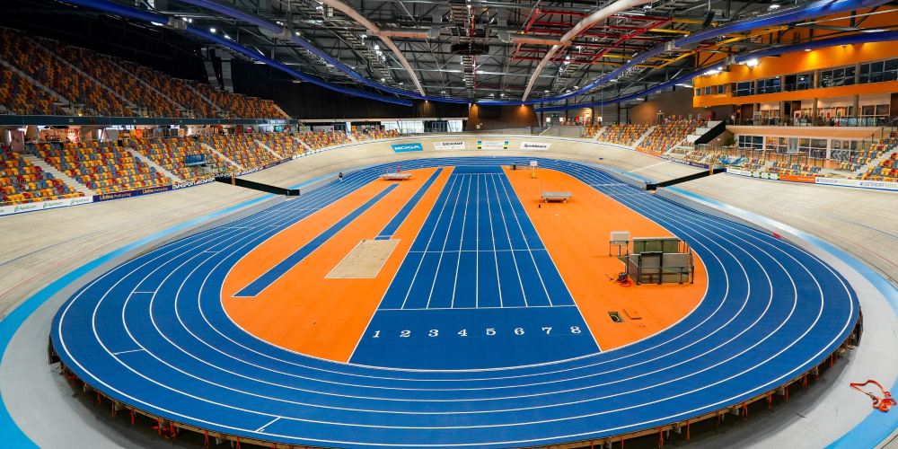 Omnisport Apeldoorn - Wieler- en Atletiekhal tijdens topsportevenement