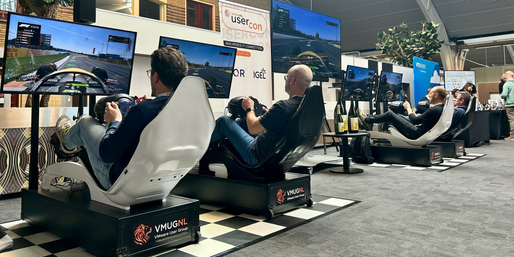 F1 simulators op zakelijk event 