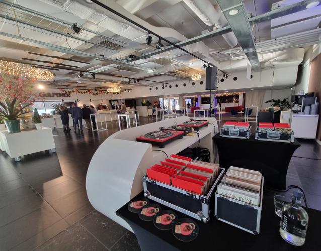 overzicht dj Booth Spant Bussum voor Adfiz