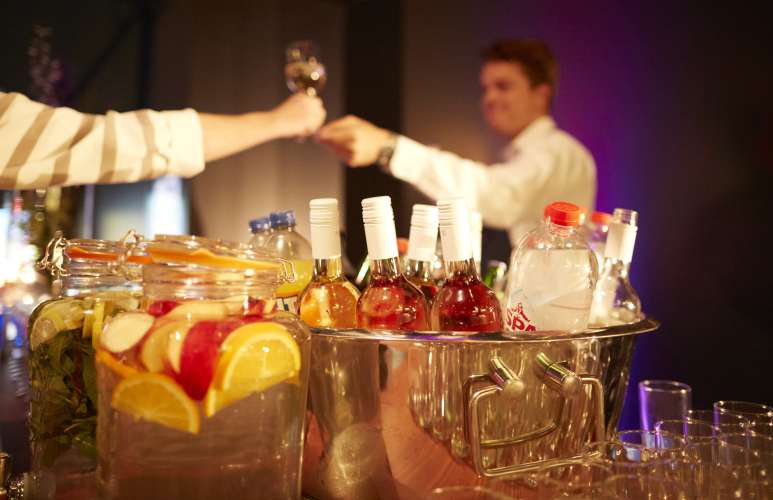 Borrel bij Space Expo