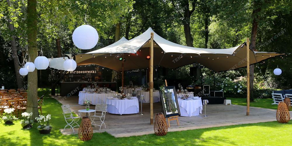 Stretchtent event tuin