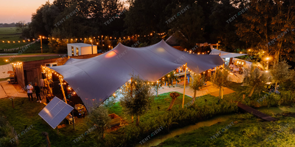Stretchtent event verlichting