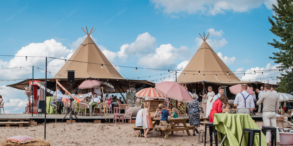 Zweedse tent tipi stratus event
