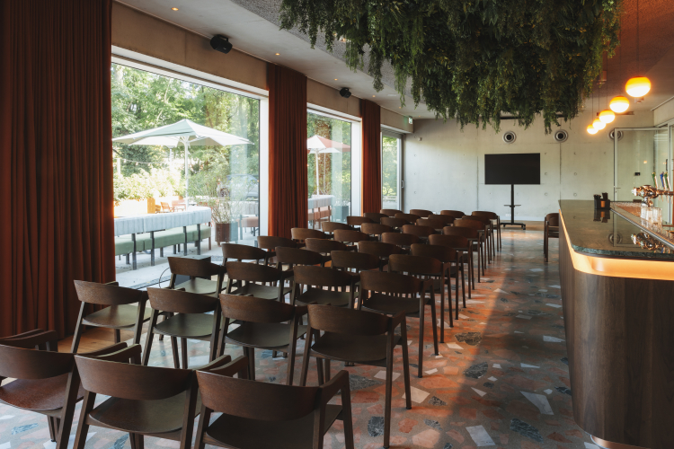 Orchid House theater opstelling