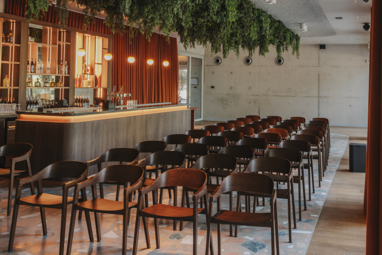 Orchid House theater opstelling