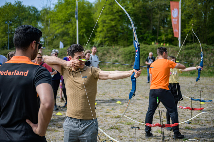 Handboogschieten met begeleiding van TeamNL