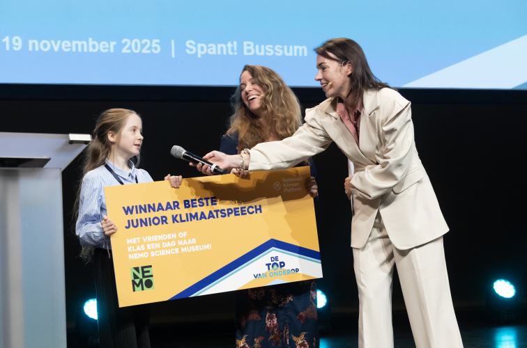 Junior Klimaatspeech bij De Top van Onderop
