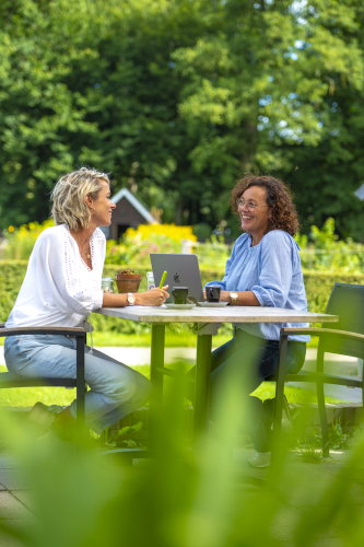 Vergaderen in een groene omgeving