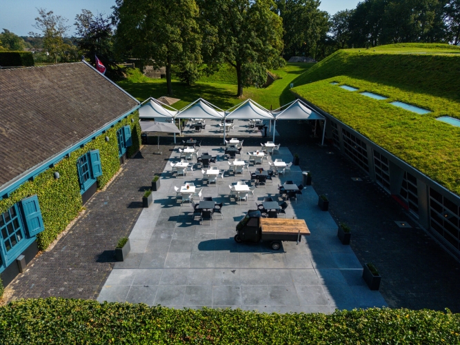 Fort Voordorp terras overview