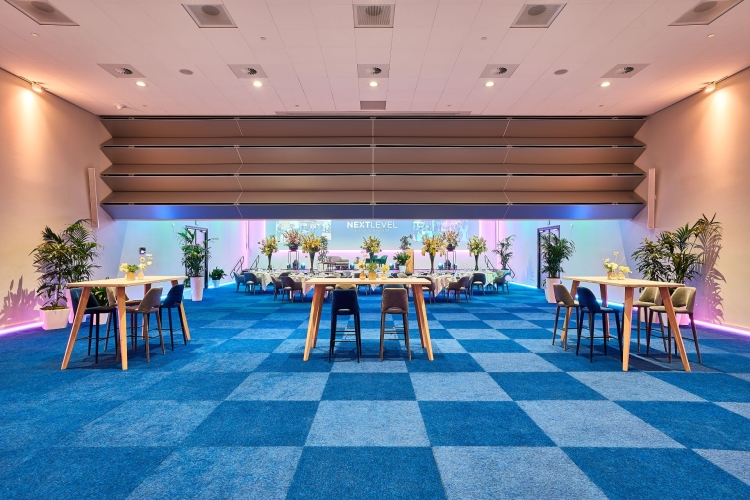 Congreszaal 1A en 1B opsplitsing wand Evenementenhal Gorinchem