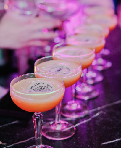 Cocktails for christmas event