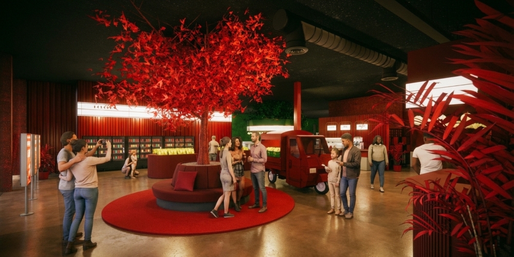 Foyer van BIOS Zeelandhallen (RENDER)