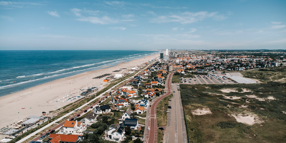 Dronefoto van Zandvoort