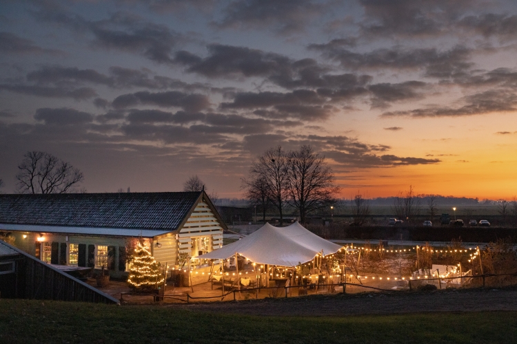 Winters terras