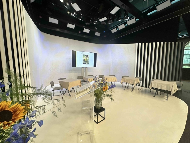Stage in main hall 