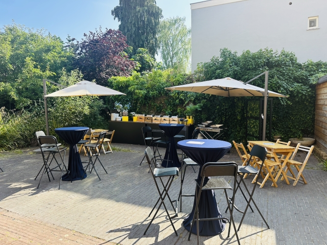 BBQ in de tuin van Leeuwenbergh