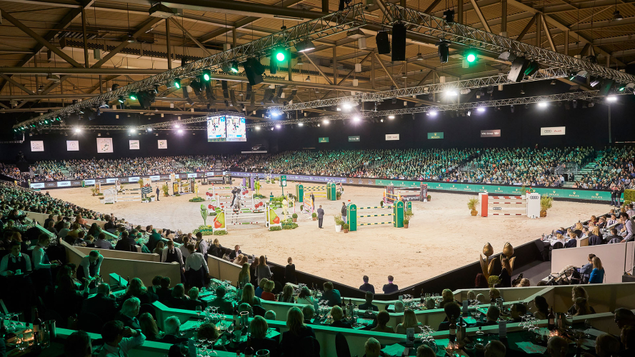 The Dutch Masters paardensport evenement vindt jaarlijks plaats in de Brabanthallen
