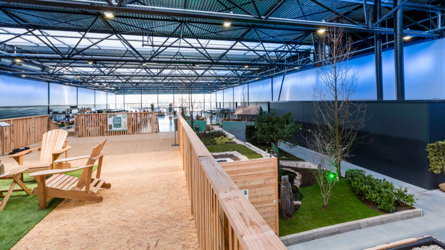 Hal 7 van de Brabanthallen tijdens vakbeurs TuinIdee