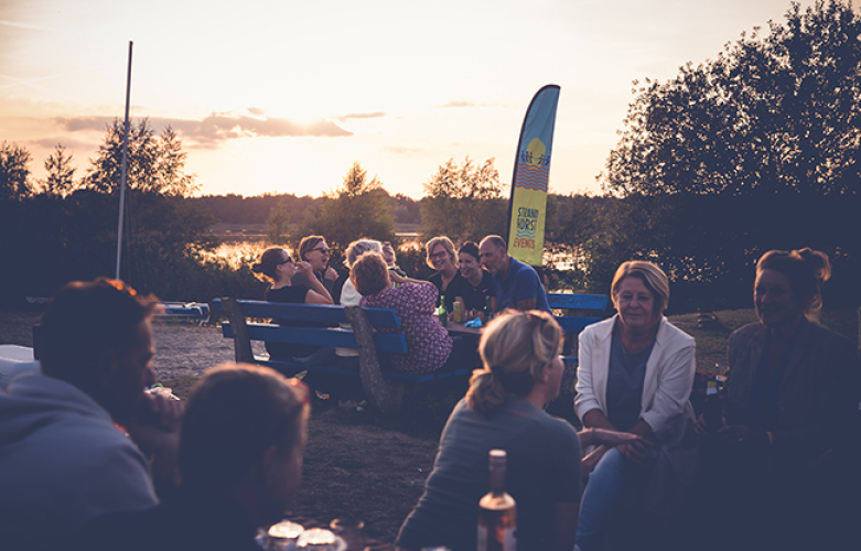 Gezellig eten en genieten met collega's 