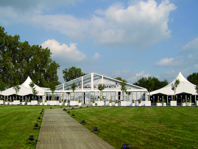 Veldeman tentstructuren - aluhallen bedrijfsfeest