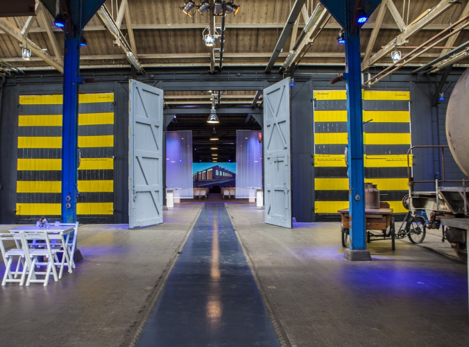 Industriële evenementenlocatie voor een congres, beurs of (bedrijfs)feest