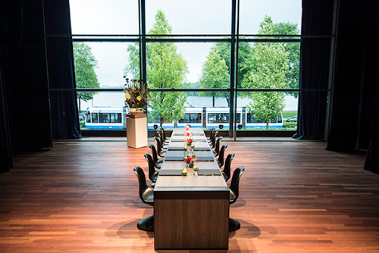 Meervaart Blauwe zaal boardroom opstelling 