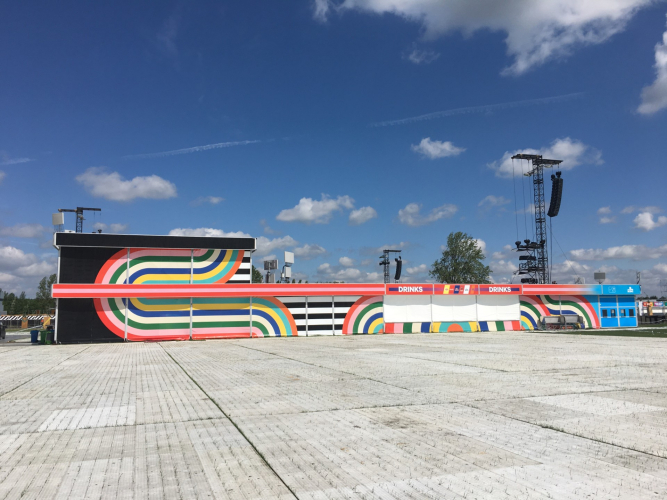 Custom made etagetent Rock Werchter