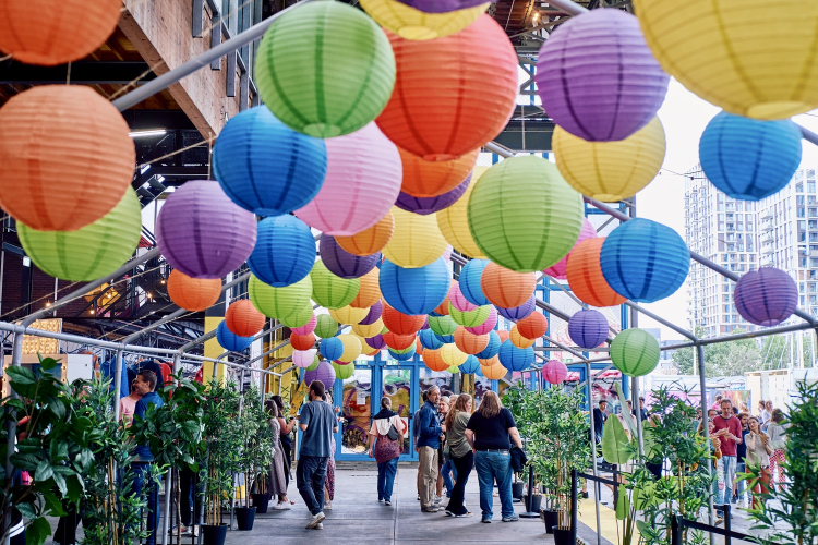 Colorful area NDSM Loods