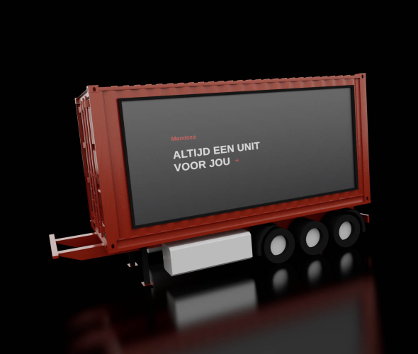 Adverteer scherm, reclame zuil