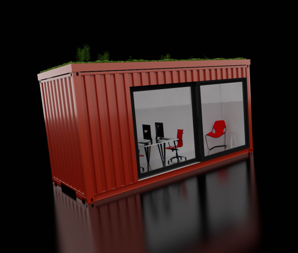 mobiele kantoor ruimte ,pop-up kantoor 