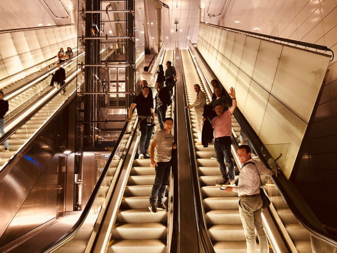 Bedrijfsuitje in Amsterdam - Noord-Zuid lijn