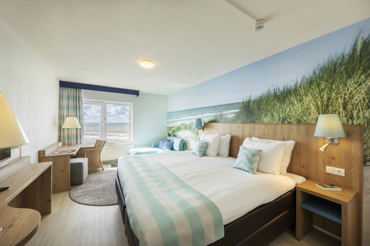 Vernieuwde hotelkamer bij Center Parcs Park Zandvoort