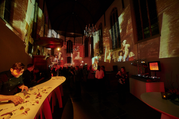 Projectie Museum Prinsenhof Delft