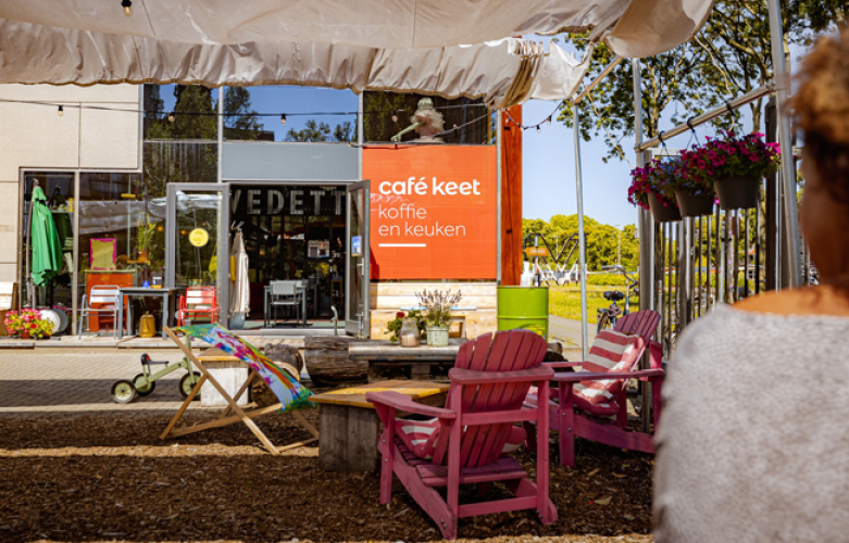 Terras bij Café Keet Utrecht