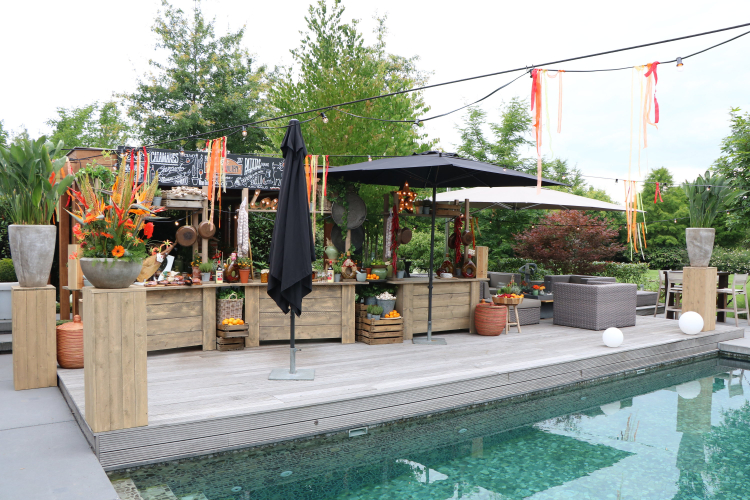 vanderLOO catering decor events - Privefeestje in tuin