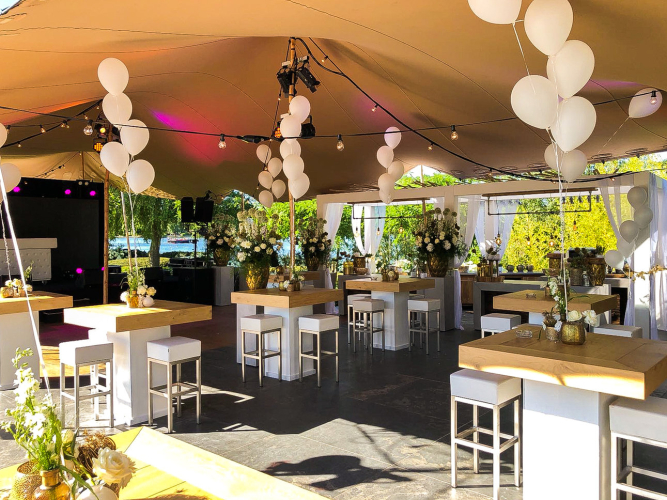 vanderLOO catering decor events - White with touch of gold
