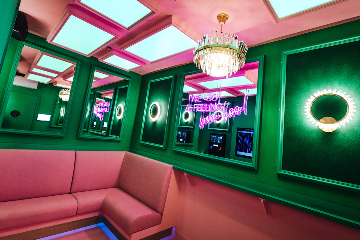 The All Out karaoke booth